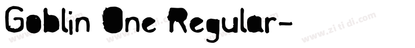 Goblin One Regular字体转换